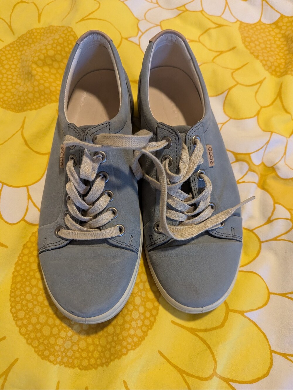 Light Blue Women's Casual Lace-Up Sneakers, 37